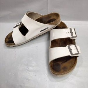 Birkenstock Arizona Casual 2 Strap White Sandals Women's Size 8 US/ 39 EU